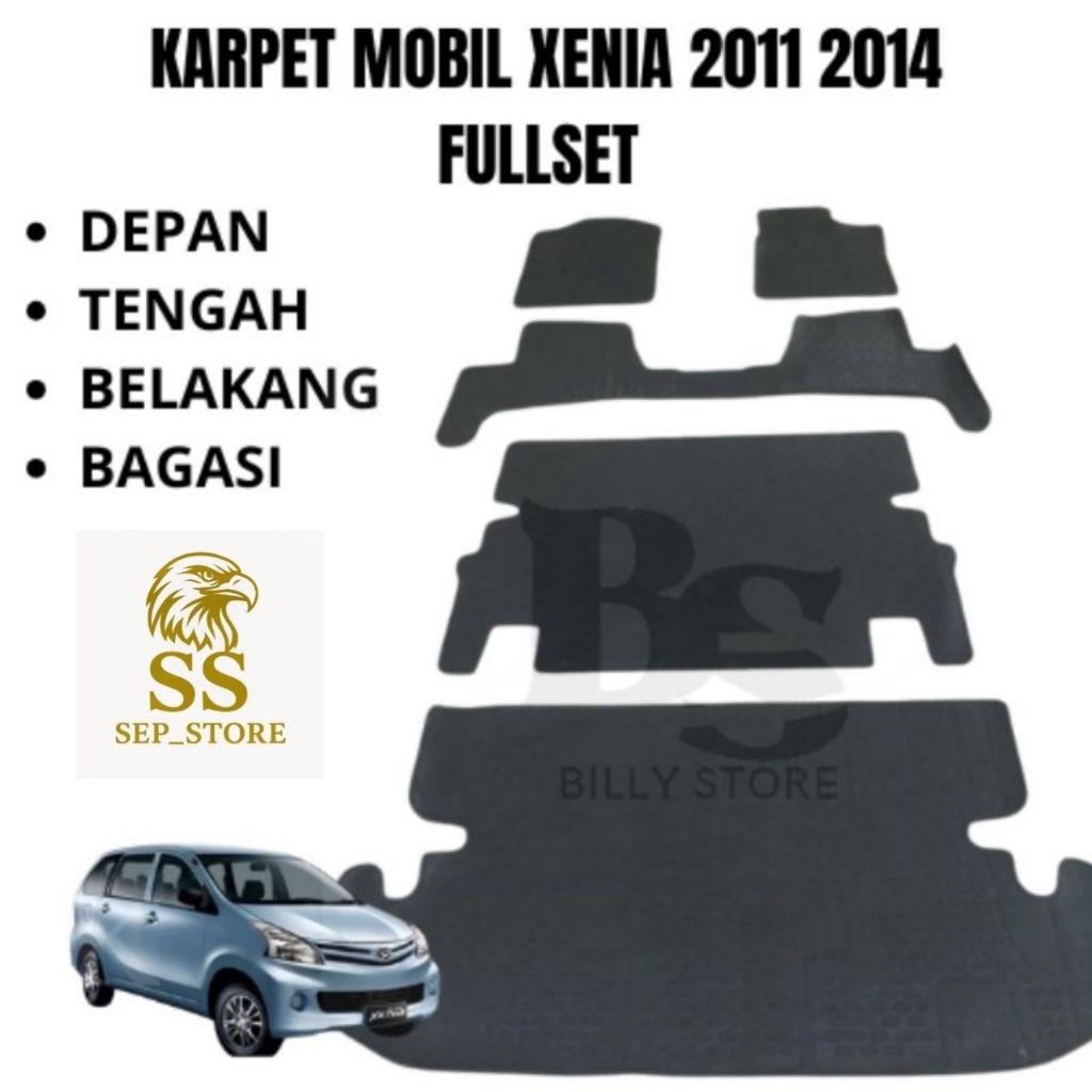 karpet mobil Xenia 2011 2024 fullset