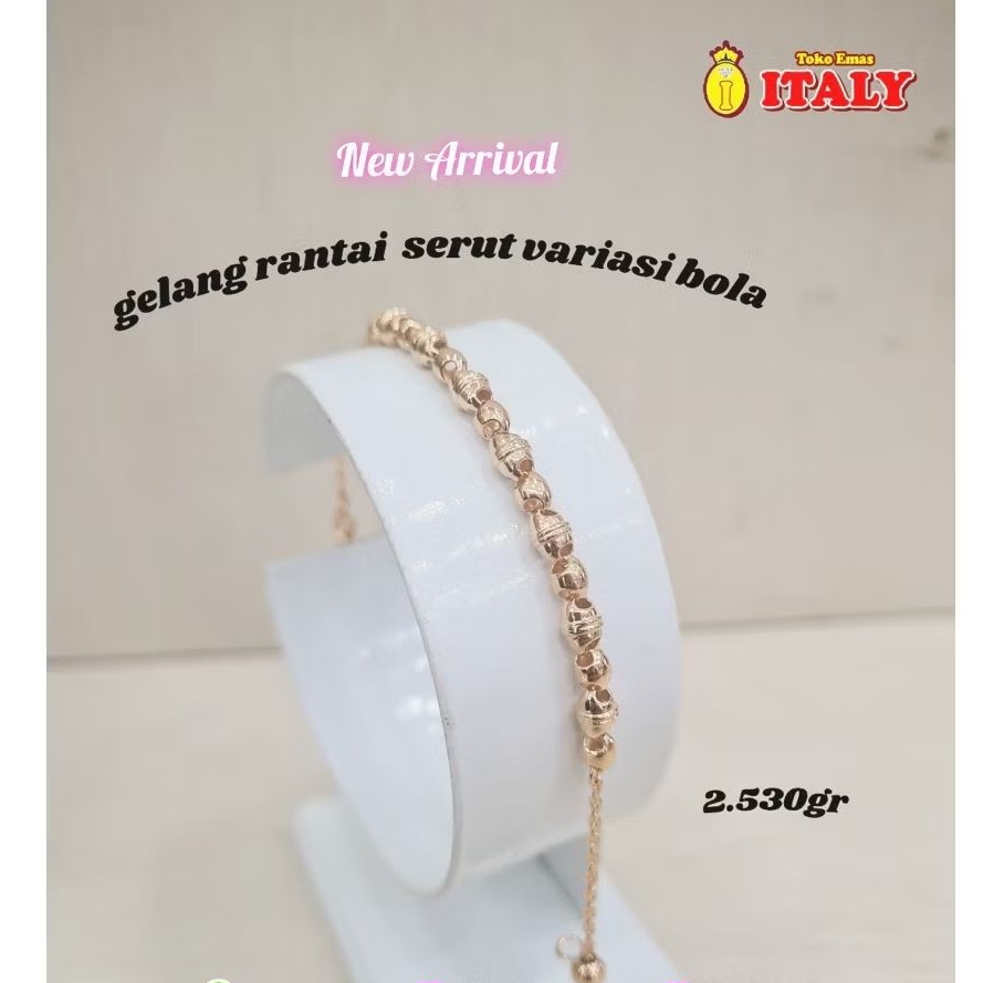 gelang emas tua variasi bulat