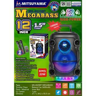 Speaker Bluetooth Portable Mitsuyama 12Inch MS-4025BT Megabass