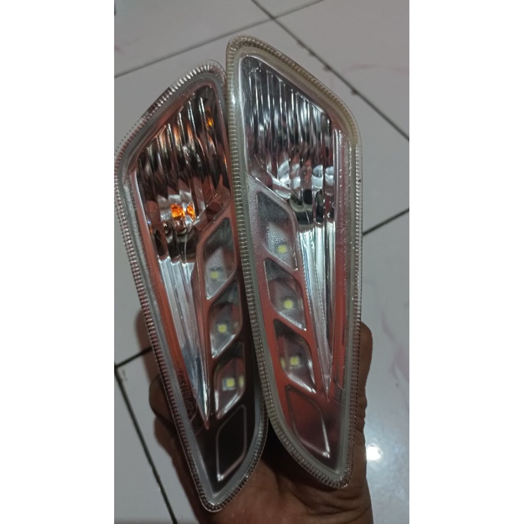 lampu sein vespa sprint depan kanan kiri original piaggio