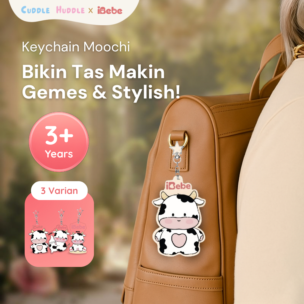 ibebe Ibebe Gantungan Kunci Bentuk Lucu  motif sapi moomoo key chain