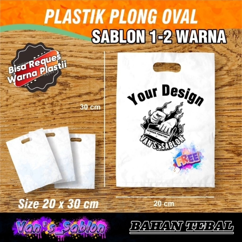HD Plong 20x30 Sablon free design || sablon kresek tenteng
