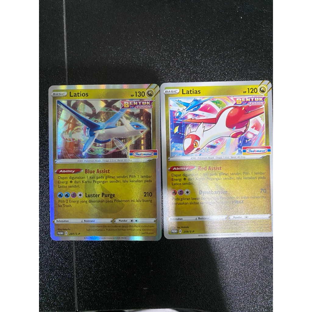 kartu pokemon latias & latios promo indomaret indonesia