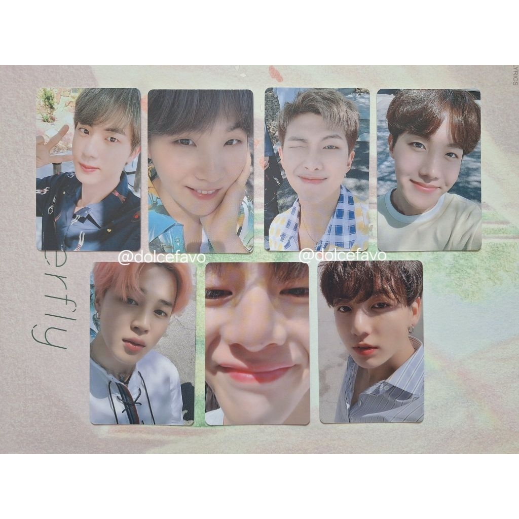 Photocard PC BTS Namjoon Seokjin Yoongi Hoseok Jhope Jimin Taehyung V Jungkook Dicon No 5