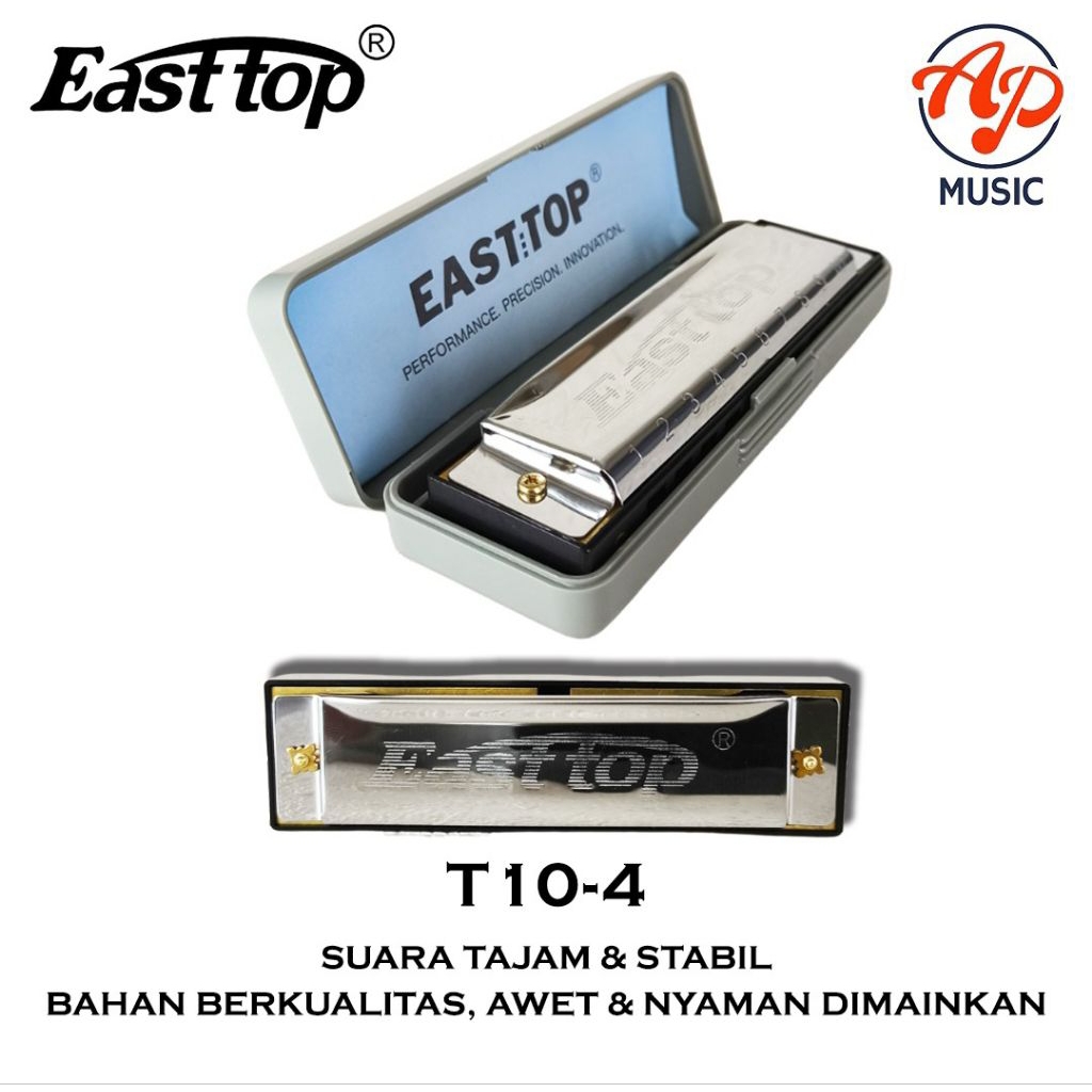 Harmonika Easttop Diatonic 10 Hole Harmonica Easttop T10-4 Original