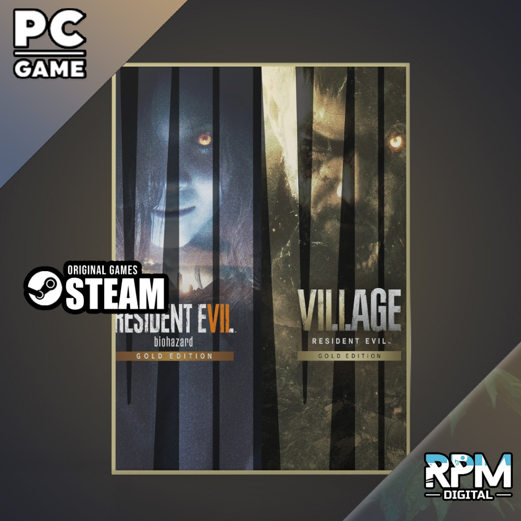Resident Evil 7 Gold Edition + Resident Evil 8 Village Gold Edition - PC / Laptop Game ORIGINAL