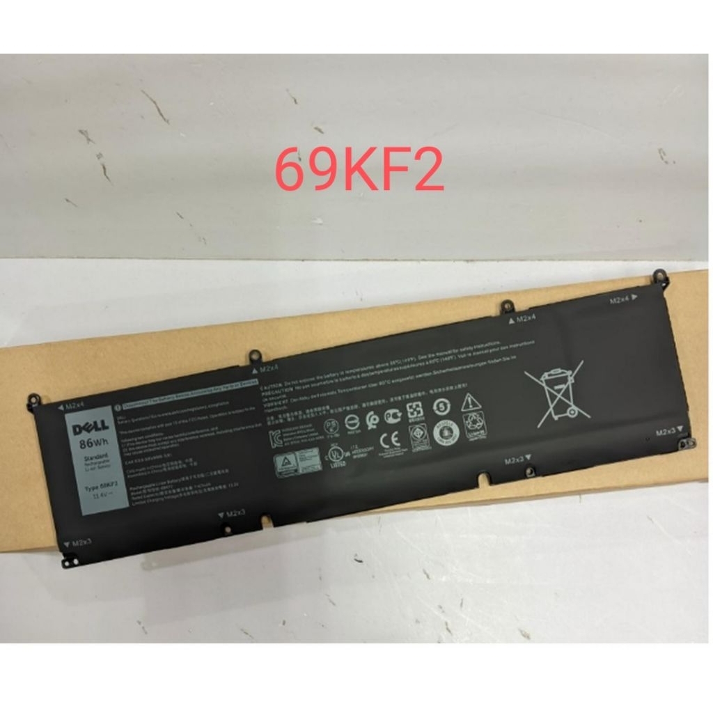 Baterai Laptop Dell XPS 15 9500 9510 9520 Precision 5550 5560 5570 Alienware M15 M17 R3 R4 G15 5510 