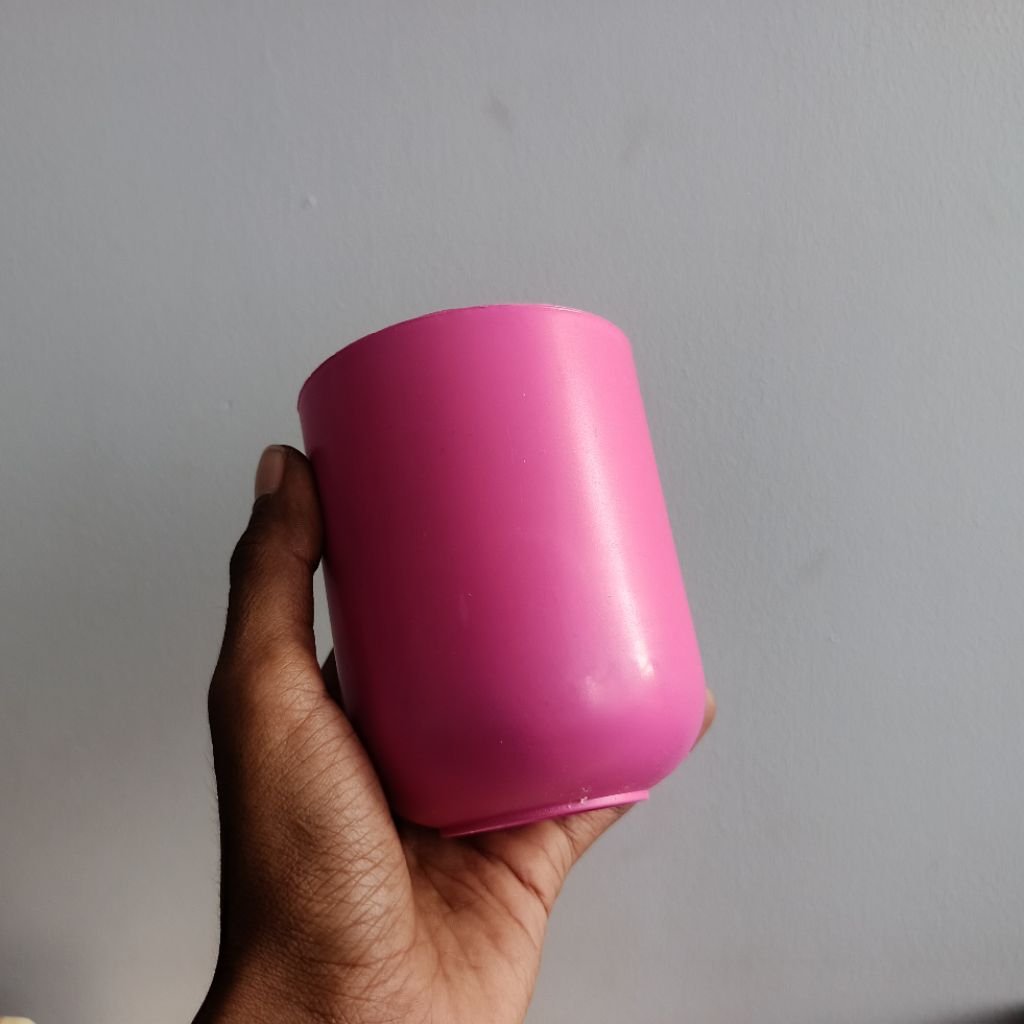 Gelas Plastik Holder Toothbrush Aesthetic Pink