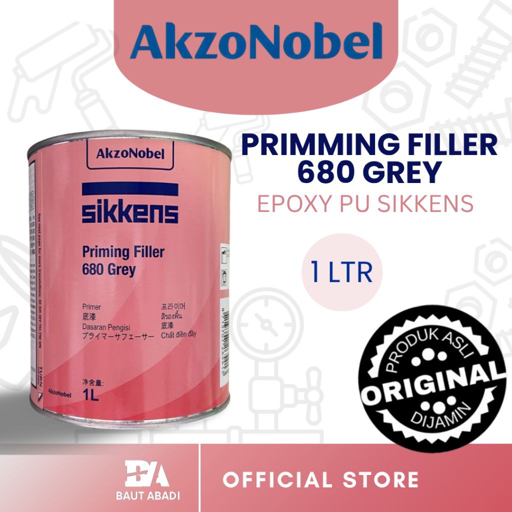 Epoxy Sikkens Primming Filler 680 Grey 1 Komponen