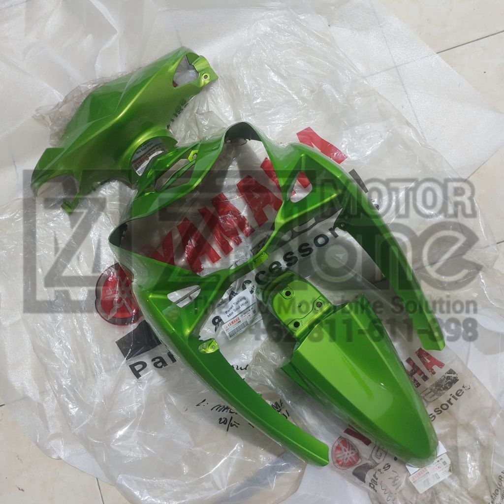 body bodi set depan hijau yamaha mio soul karbu hijau original YGP