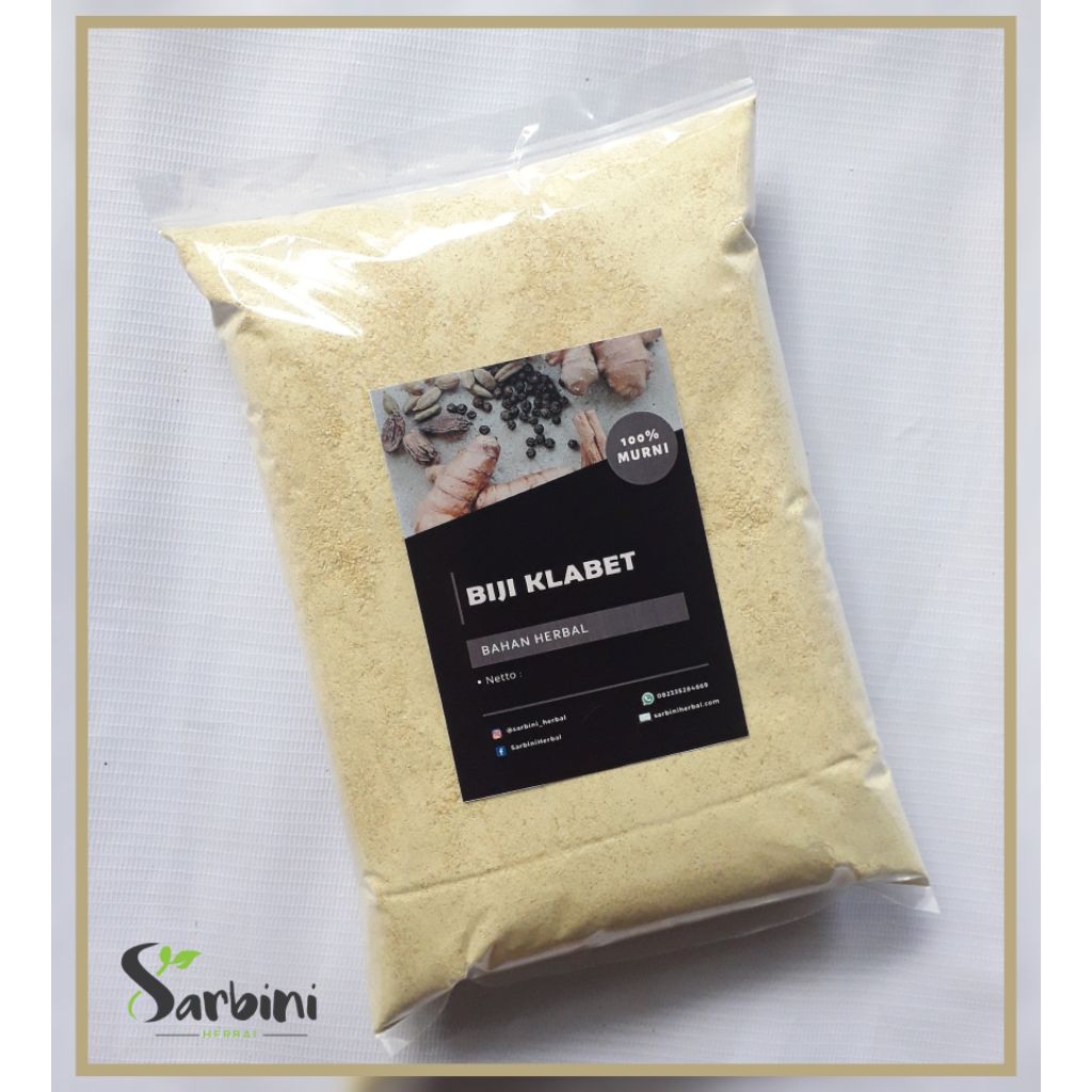 Biji Klabet Bubuk / Serbuk Biji Klabet Garansi Terjamin 100% Asli Murni / Simplisia Kering Biji Klab