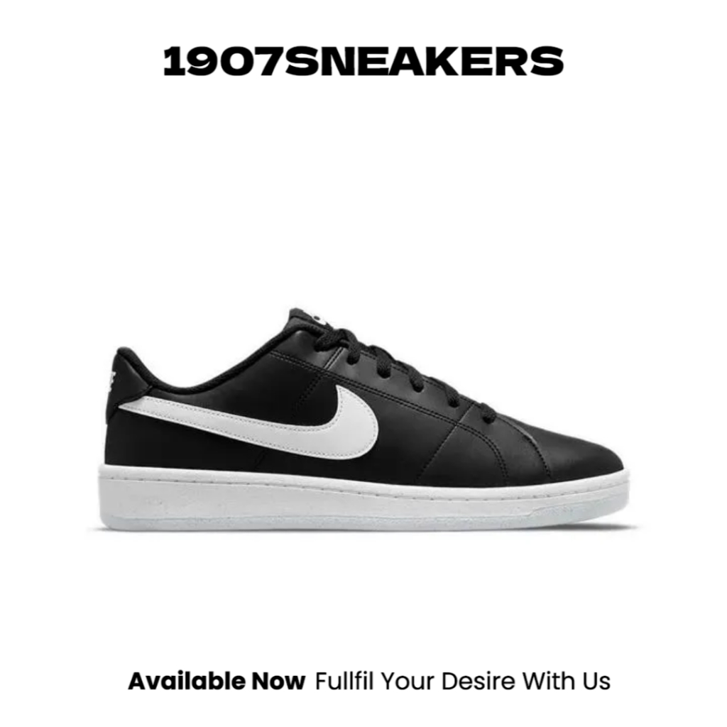 Sepatu Sneakers Pria Nike Court Royale 2 Next Nature - Black NIKDH3160001