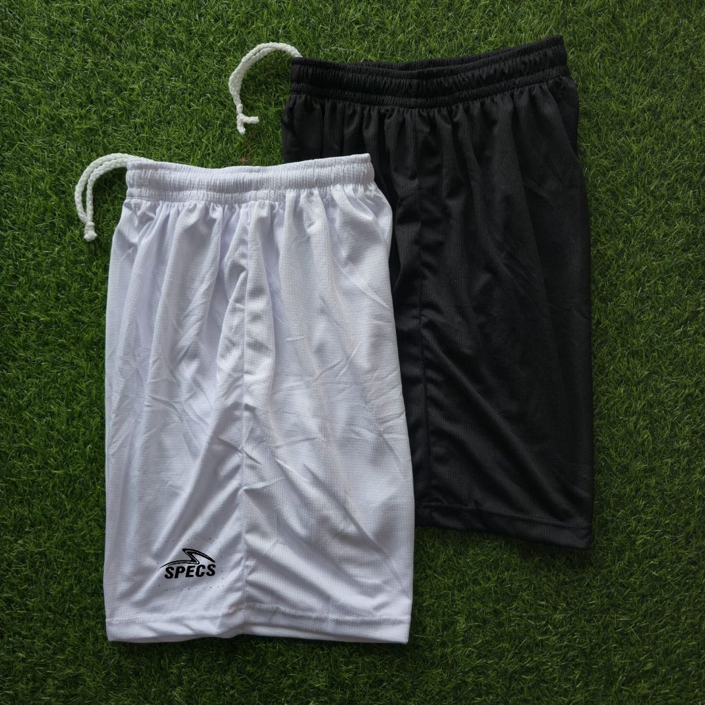 PREMIUM QUALITY CELANA BOLA FUTSAL SPECS PENDEK CELANA SPECS HITAM PUTIH BAHAN DRY-FIT JARUM