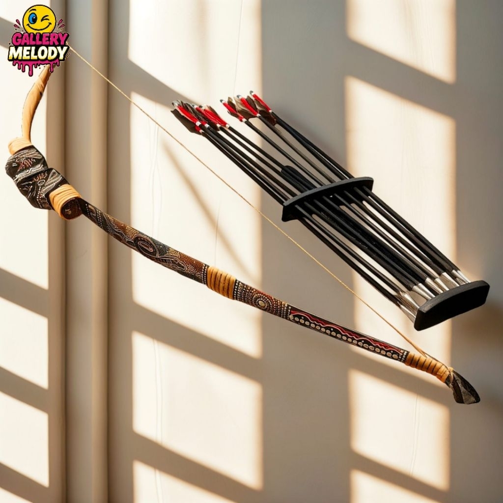 Hiasan Busur Panah Tradisional Motif Etnik