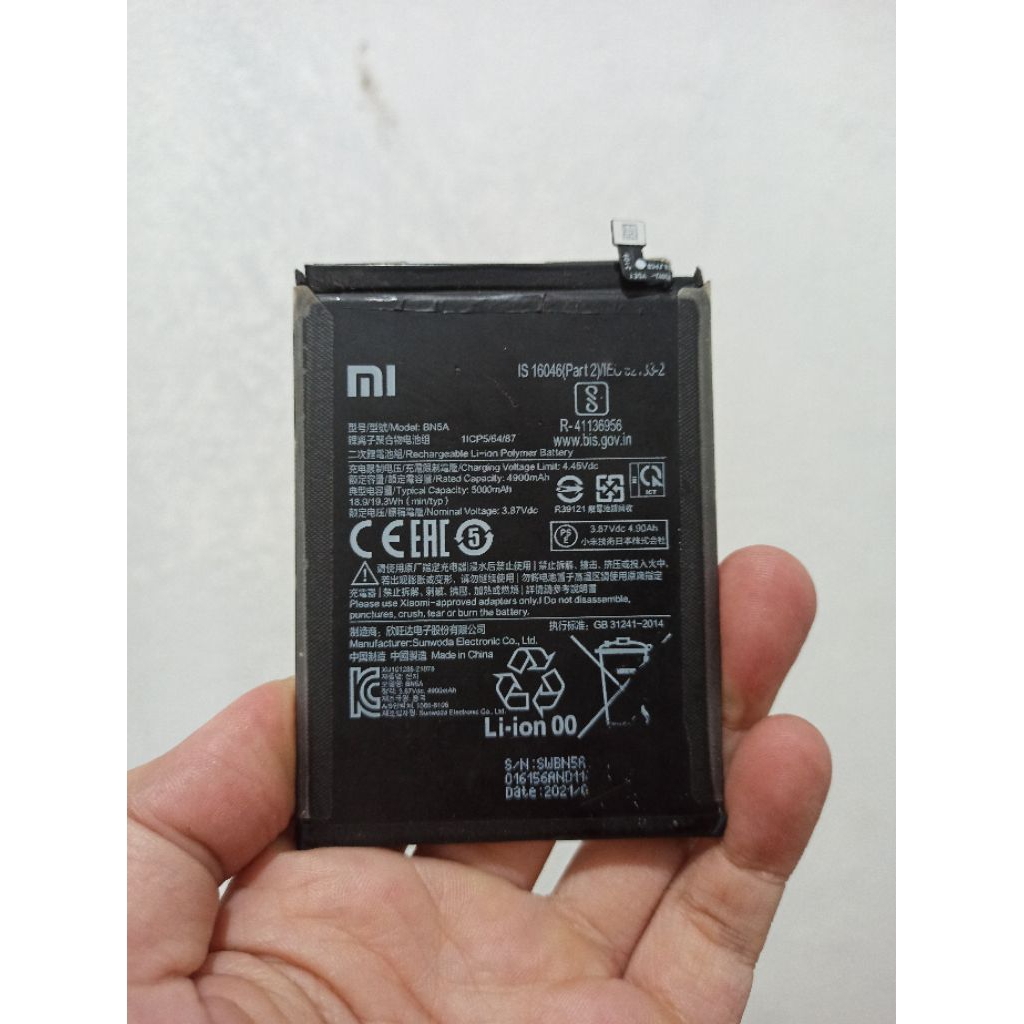 batre baterai poco m3 pro 5g bn5a original bawaan copotan