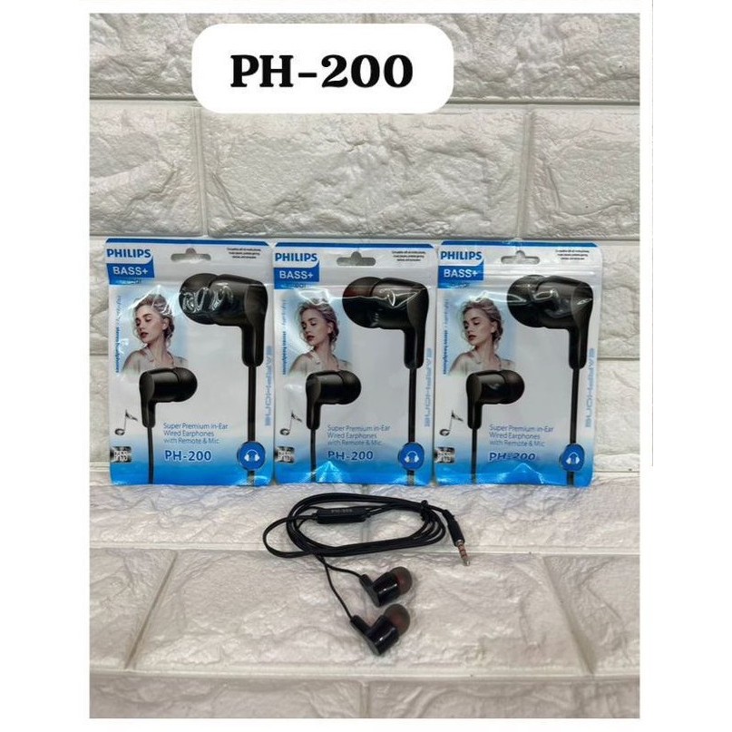 HANDSFREE BASS PHILIPS PH 010 100 110 200 210 400 HF HEADSET EARPHONE EXTRA POWERFUL SUPER BASS HENS