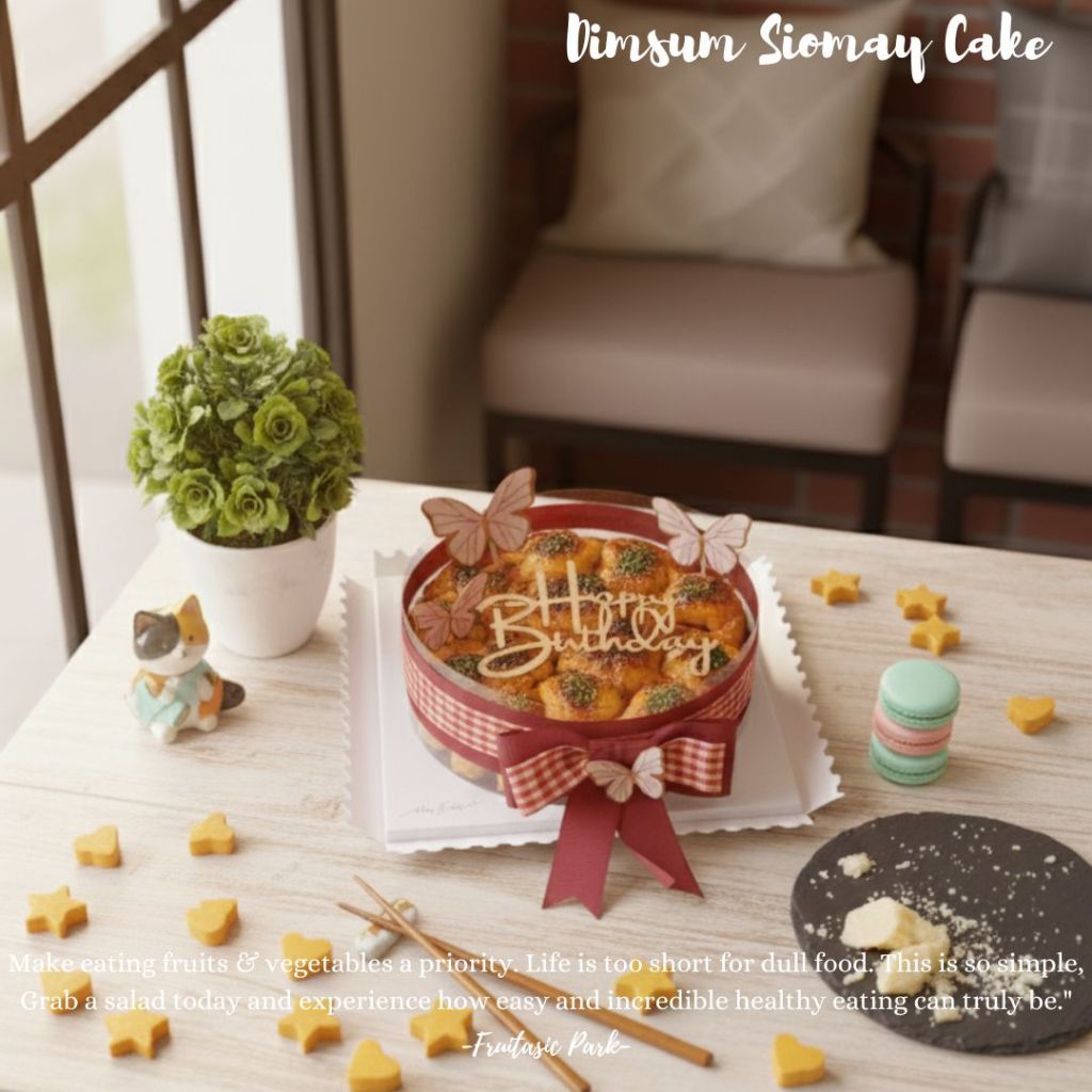 Hampers Birthday/Natal/Christmas/Lebaran/Get Well Soon/Wisuda/Anniversary Dimsum Mentai Cake Surabay