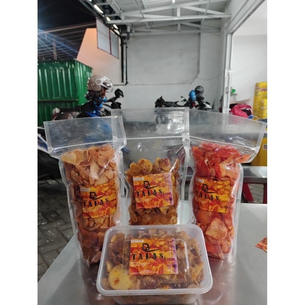 De Snack Keripik Talas varian rasa