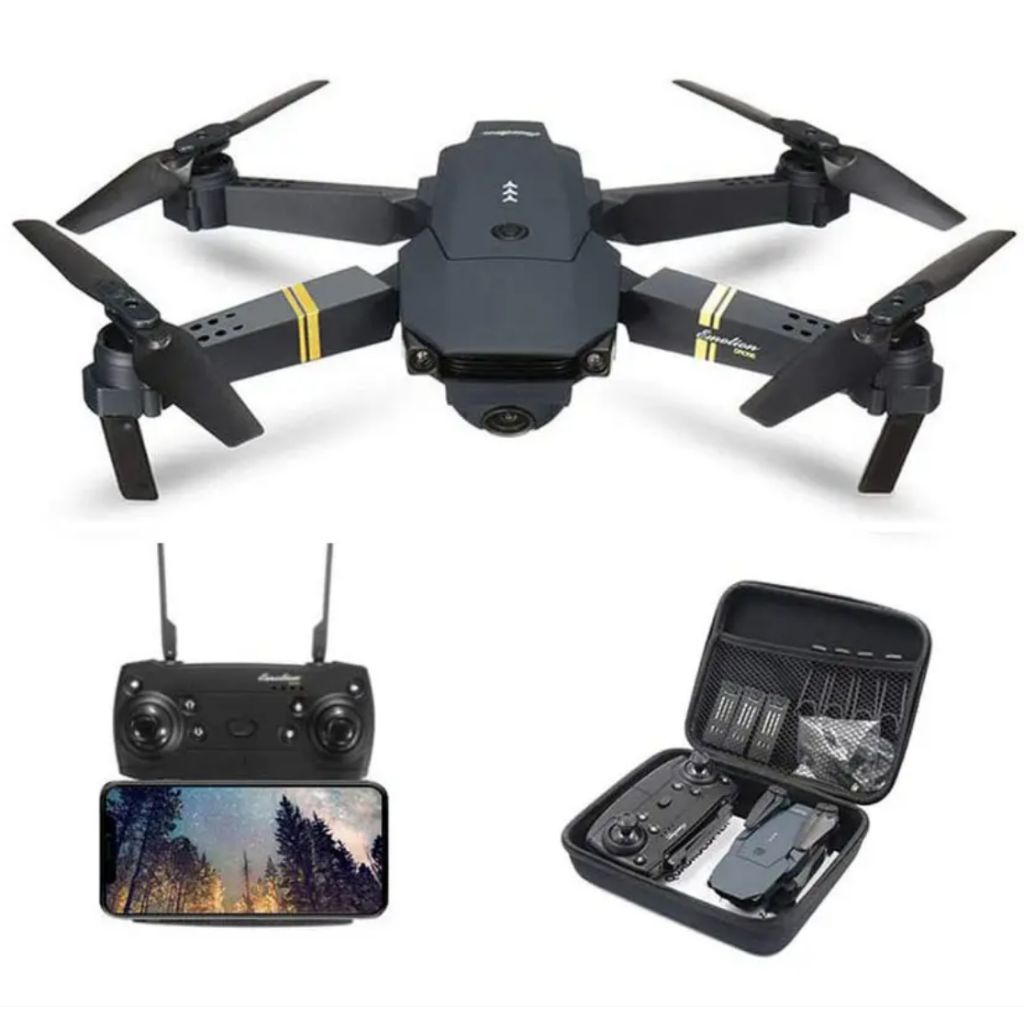(COD) MURAH DRONE E58 3 BATERAI 30 MENIT TERBANG WIFI 4K CAMERA LENGKAP SIAP TERBANG