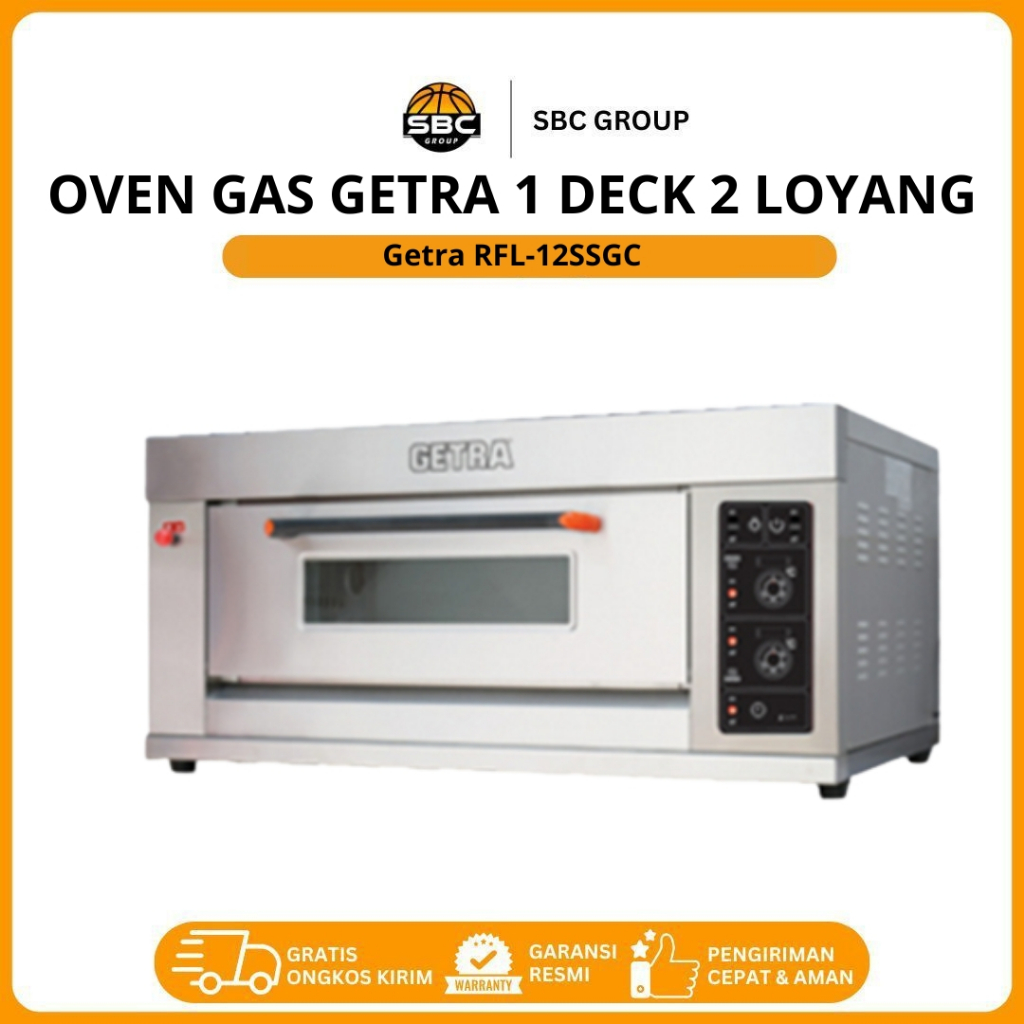 OVEN DECK GETRA 2 LOYANG RFL-12GD 1 DECK 2 TRAY