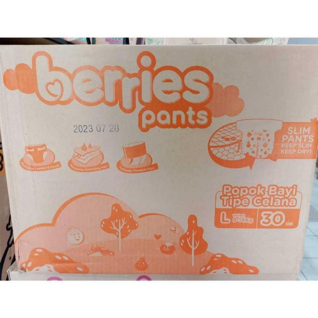 pampers berries l30 1karton isi 6ball
