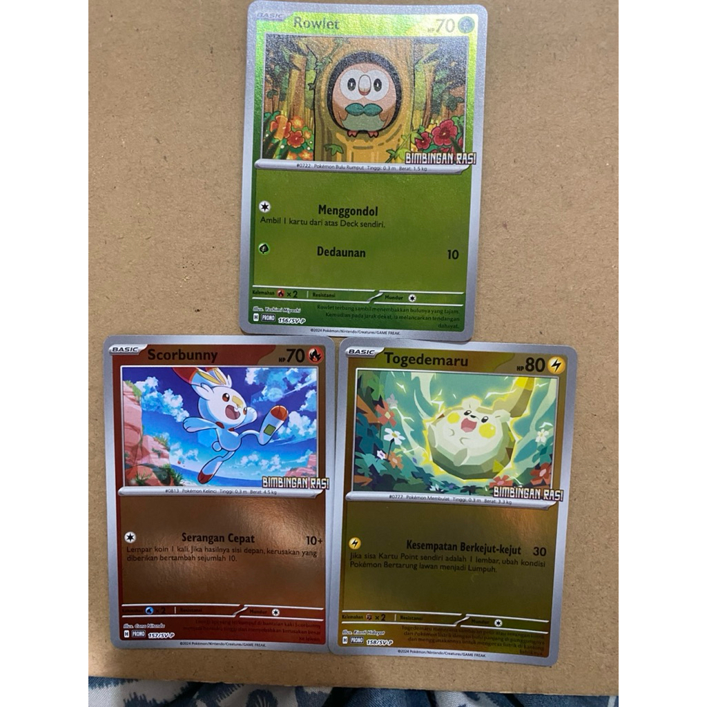 kartu pokemon tcg promo bimbingan rasi