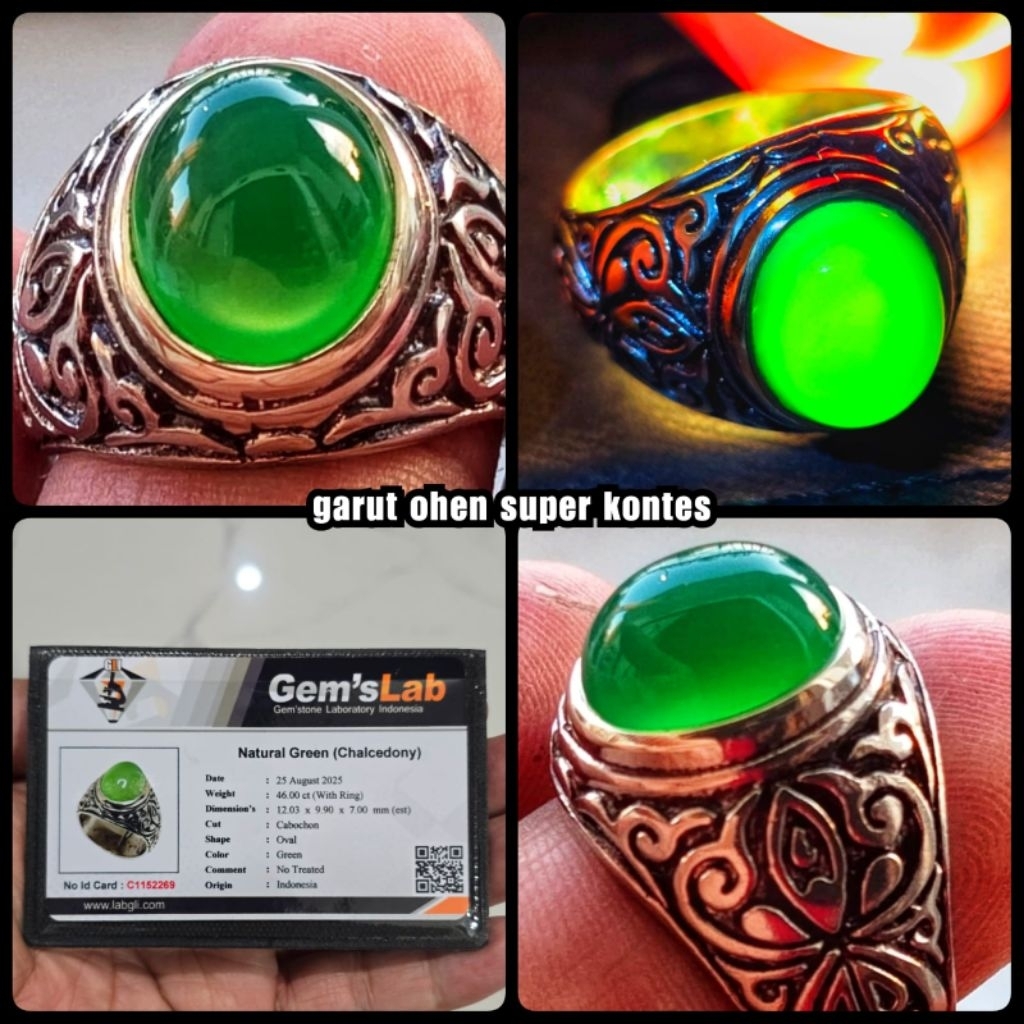 batu akik ijo Garut asli Ohen lawasan bos