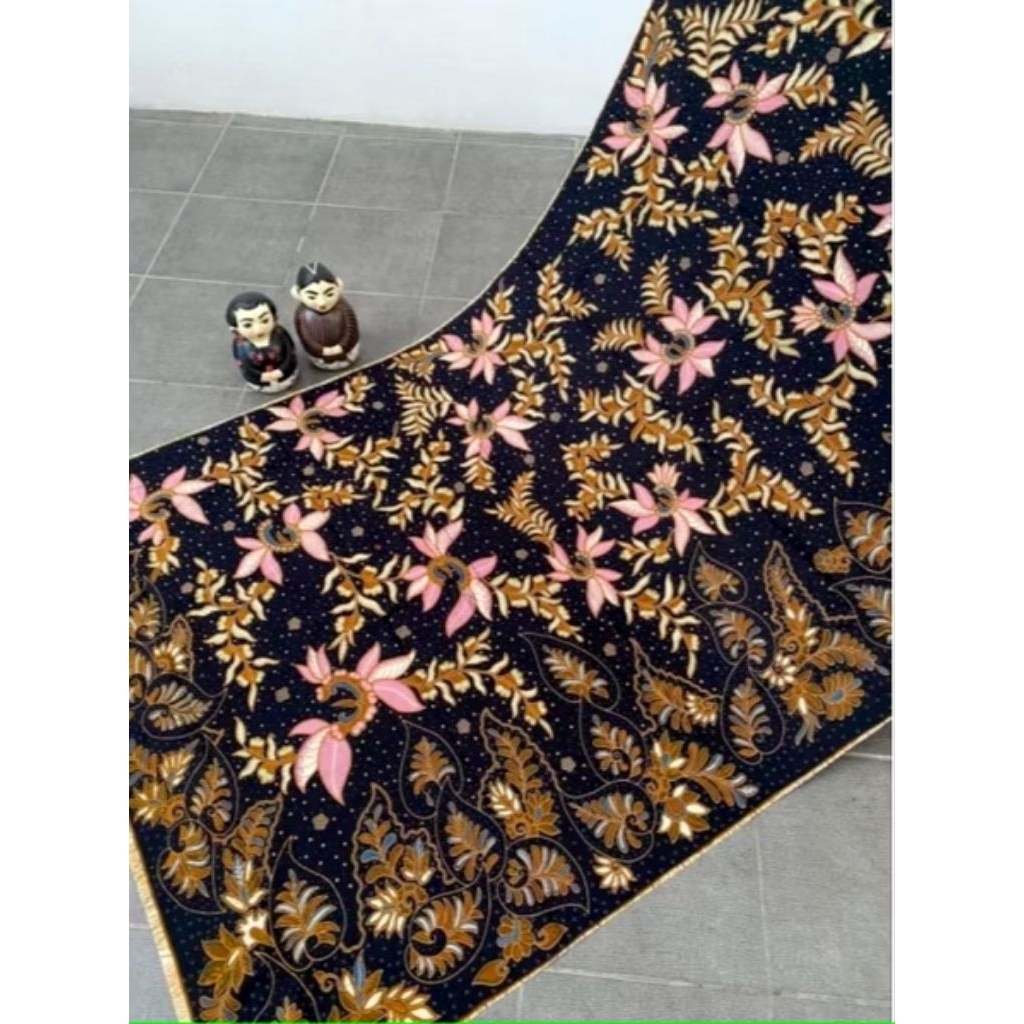 Kain Batik Katun Premium Motif Bunga Pink