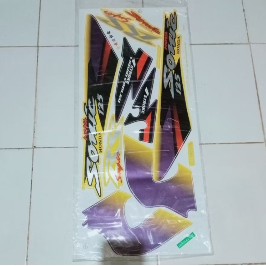 striping stiker honda sonic 125 old thailand