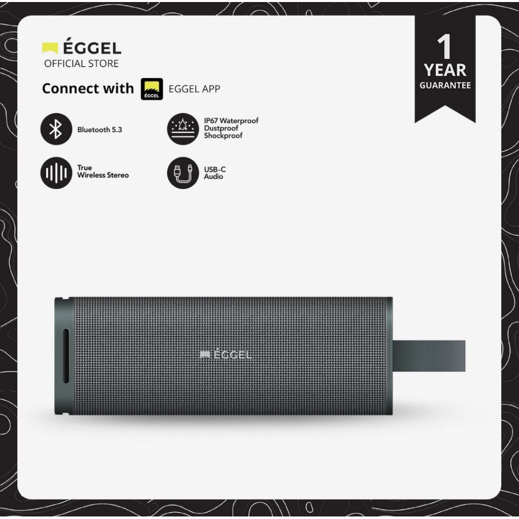 EGGEL Active-3 Portable Bluetooth Speaker