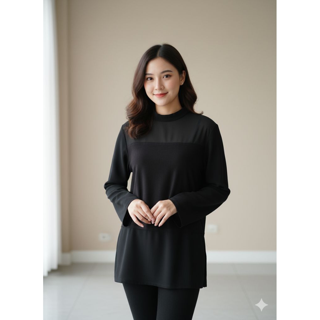 atasan bludru sifon/atasan renang/atasan wanita/atasan press body/turtleneck wanita PRELOVED