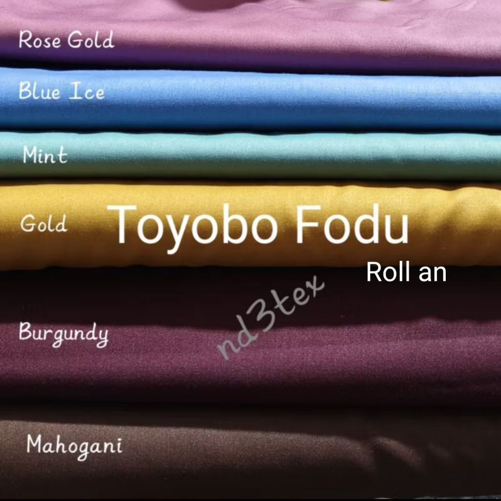 (Roll) Kain Katun Toyobo Fodu / Kain Katun Jepang Polos