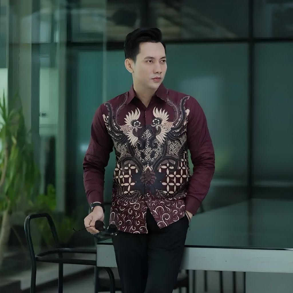 KEMEJA PRIA NEW ARRIVAL DISTRO KEMEJA BAJU BATIK PRIA LENGAN PANJANG PRIA COWOK