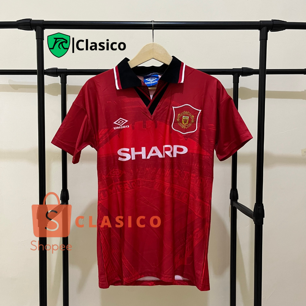 Jersey Retro Manchester United Home 1994/1996 | Baju Bola Kualitas Premium