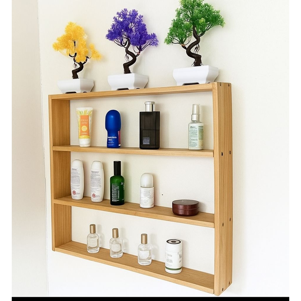 Rak dingding/Rak parfum/rak mainan kayu