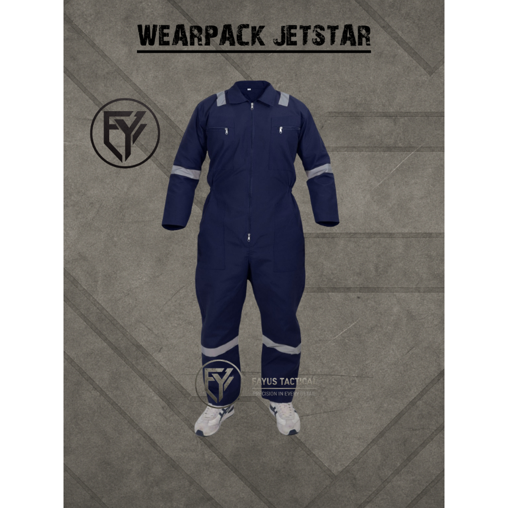 Wearpack Safaety K3 Baju Bengkel Wearpack Bengkel Baju Safety Baju Kerja Wearpack Proyek