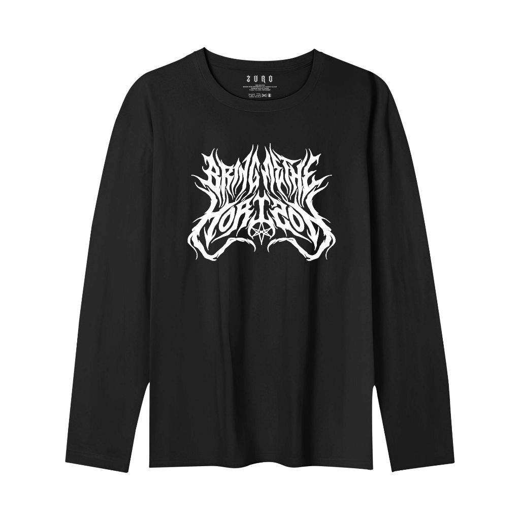 Zuro - Kaos Lengan Panjang Bmth Metal T-shirt long sleeve pria wanita unisex