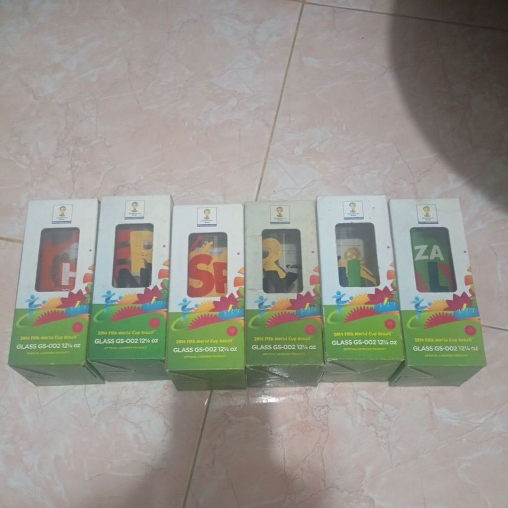 gelas koleksi piala dunia original