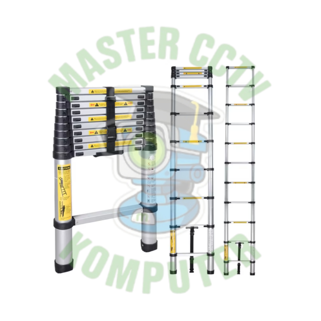 Tangga Teleskopik 5,3 Meter Aluminium Lipat Portable Kokoh & Praktis