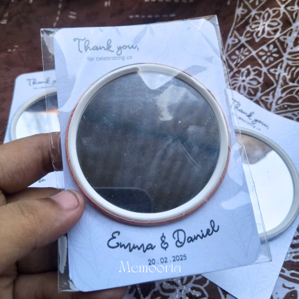 Souvenir Cermin Cantik | Wedding Gift Aesthetic Elegan | Souvenir Nikahan Unik Murah