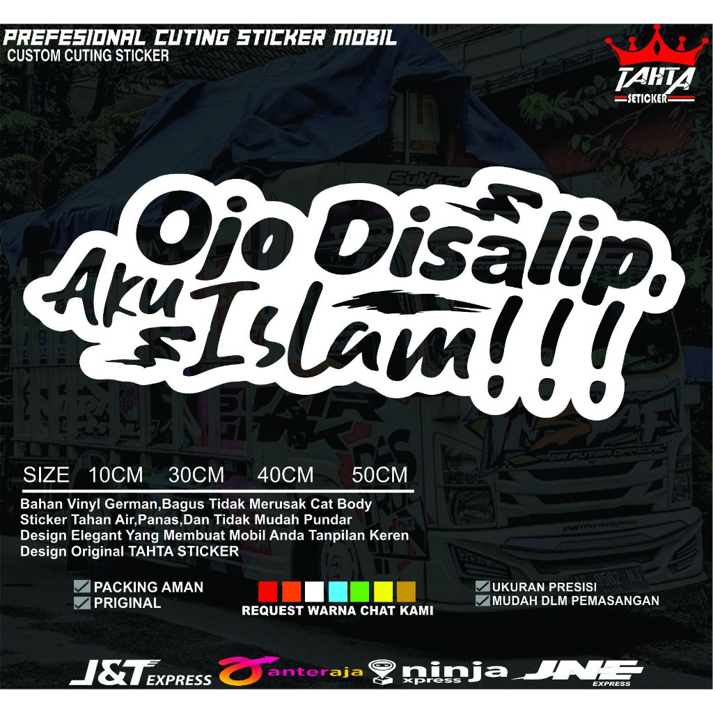 stiker kaca truk ojo di salip stiker kata kata lucu