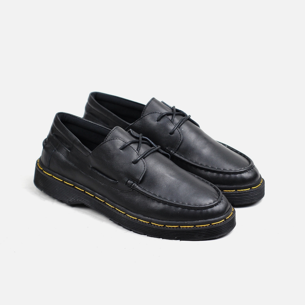 Sepatu Docmart Kulit Asli Pria Hitam Kerja