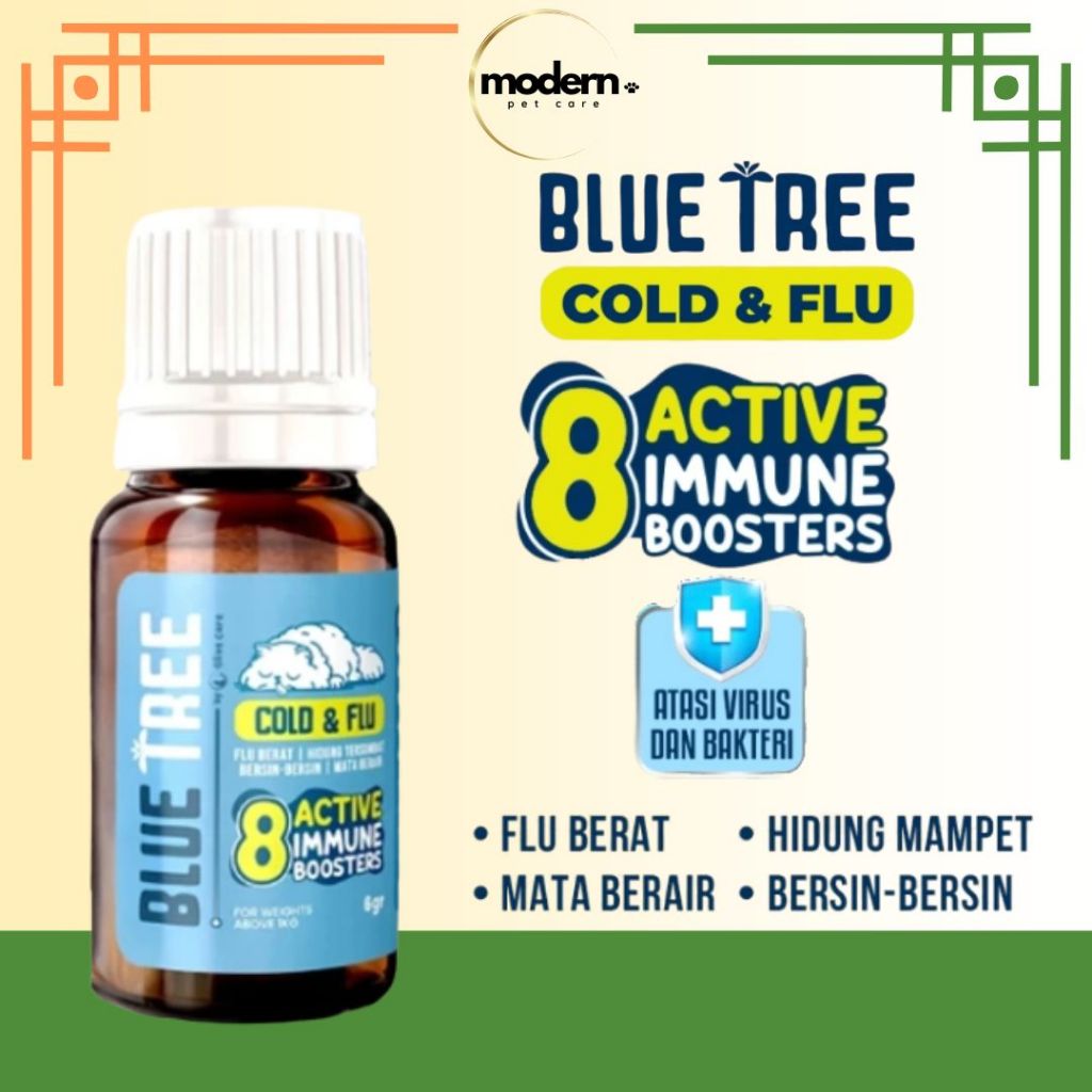 Olive Care Bluetree Cold & Flu Obat Pilek Kucing Immune Booster