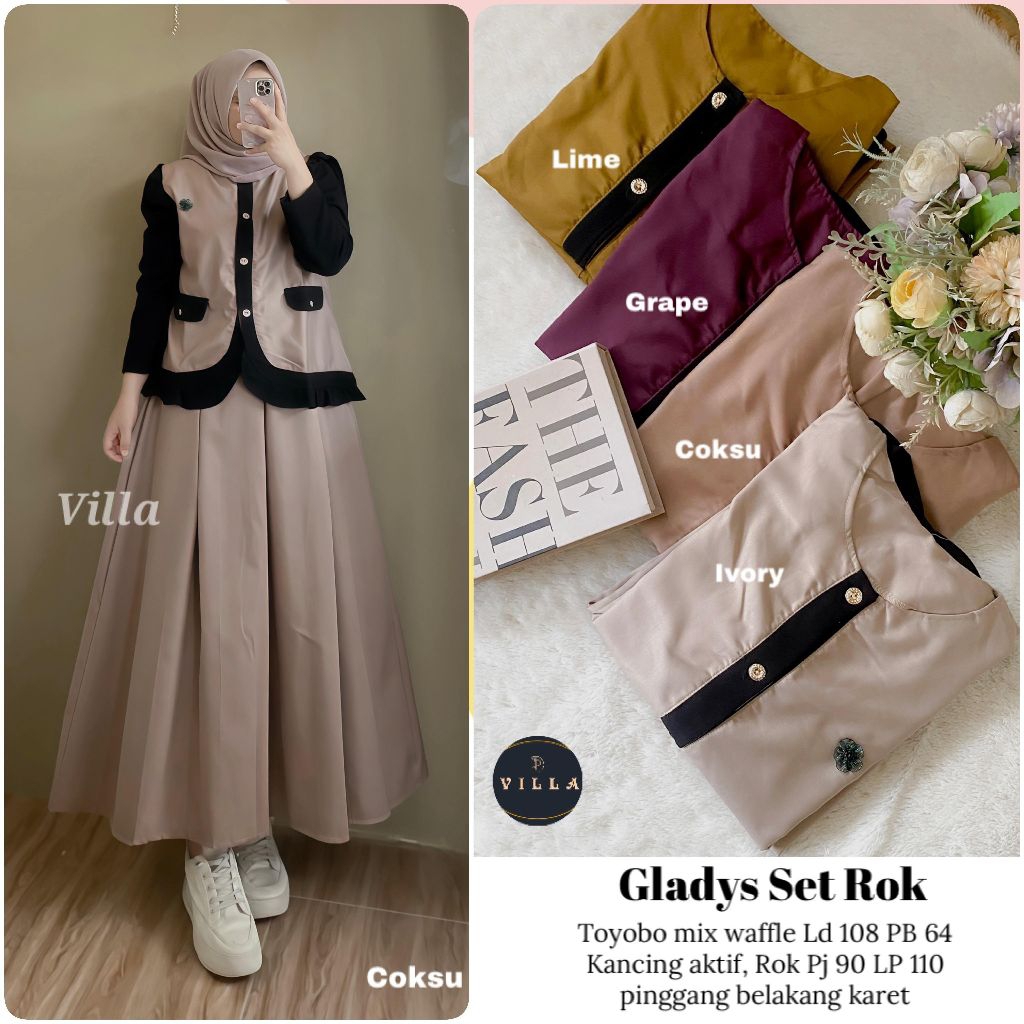 Gladys/Lanie Setelan Wanita Terbaru By Villa