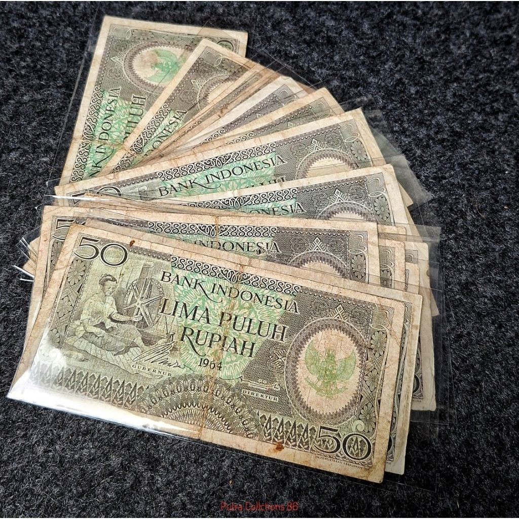 50 Rupiah Seri Pekerja 1964 ASLI