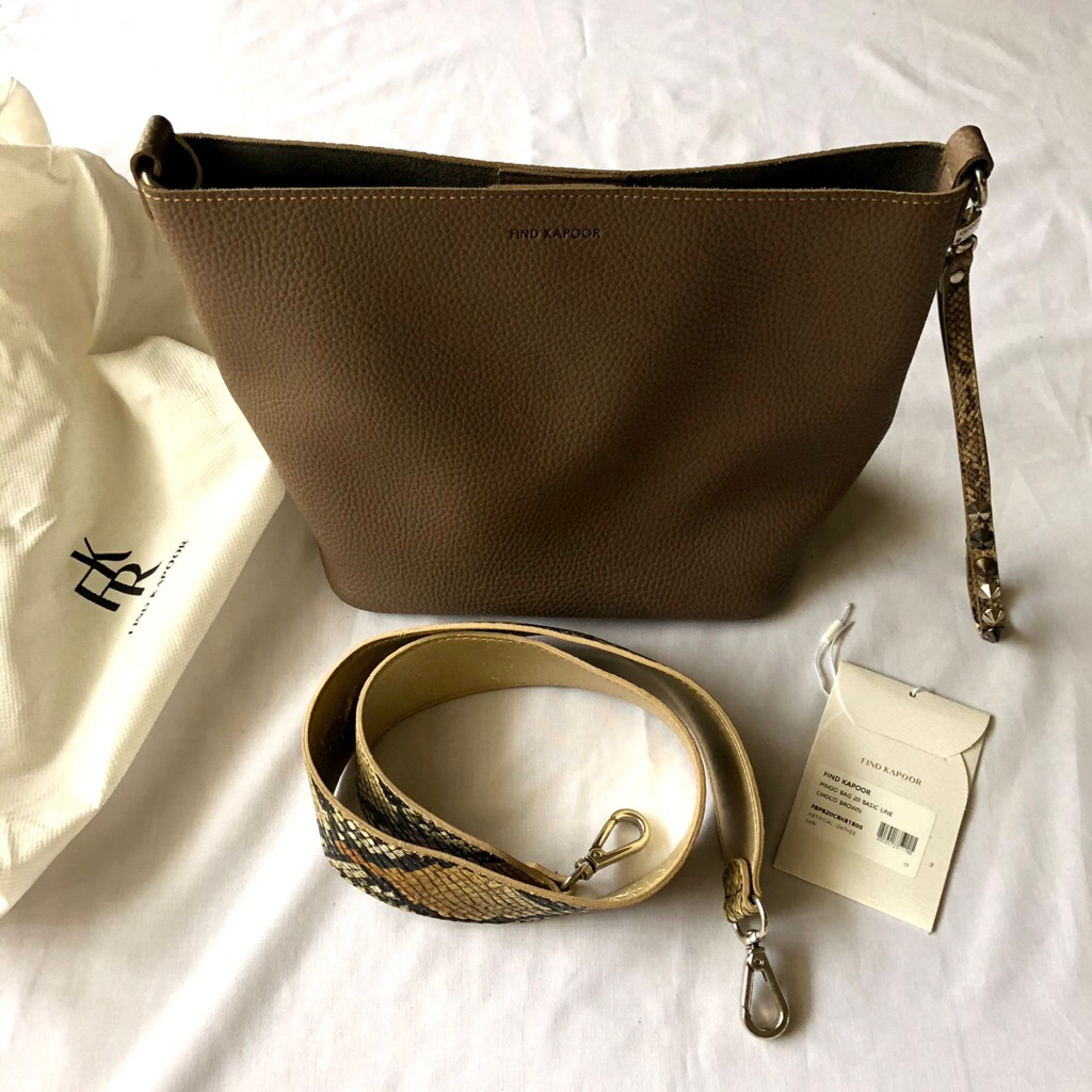 Tas Find Kapoor Pingo Bag Choco Brown Original | Preloved Tas Kulit, Leather Bag, Bucket Bag, Sling 