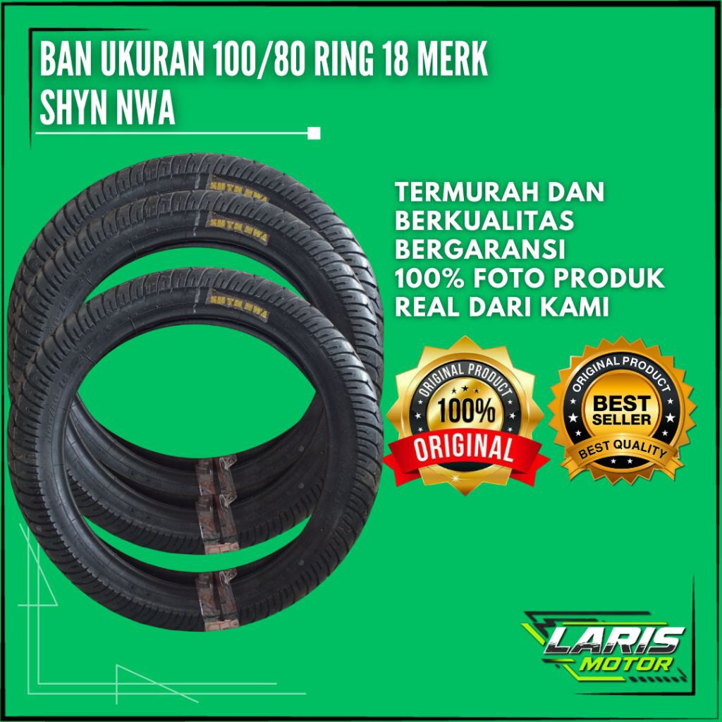 Ban Luar Motor 100/80-18 SHYH HWA MJF – Ban Motor Sport Tubetype/Tubeless Anti Selip Awet & Berkuali