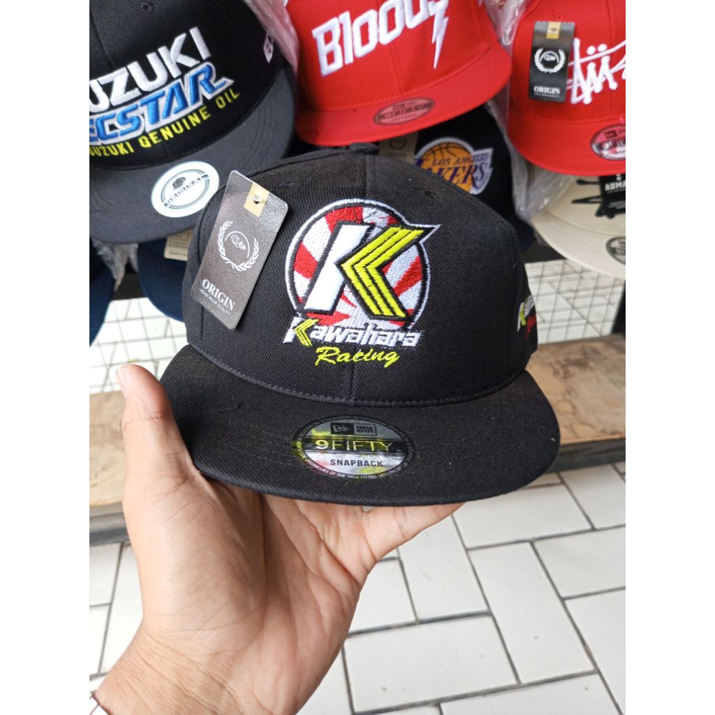 TOPI SNAPBACK KAWAHARA RACING BORDIR KEREN BAGUS