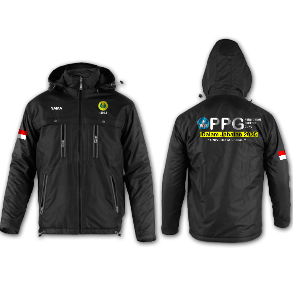 Jaket PPG Daljab Free Nama Bisa Ganti Univ kamu Jaket Parasut Pria Wanita Unisex