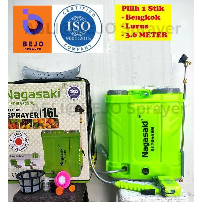 TerBARU PSI 125 Sprayer Elektrik NAGAWA / NAGASAKI 16 Liter ISO JEPANG Tengki Elektrik Alat Semprot 